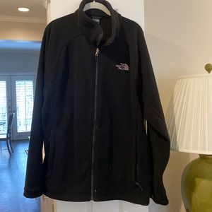 North Face zip up fleece jacket